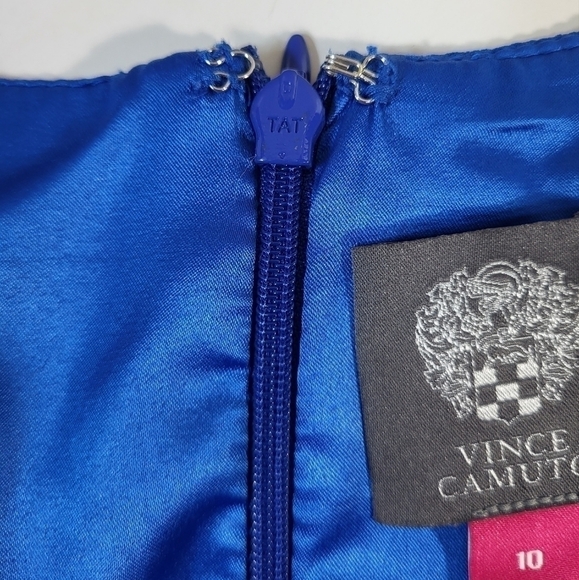 Vince Camuto Blue 3/4 Sleeve Dress - Picture 5 of 7